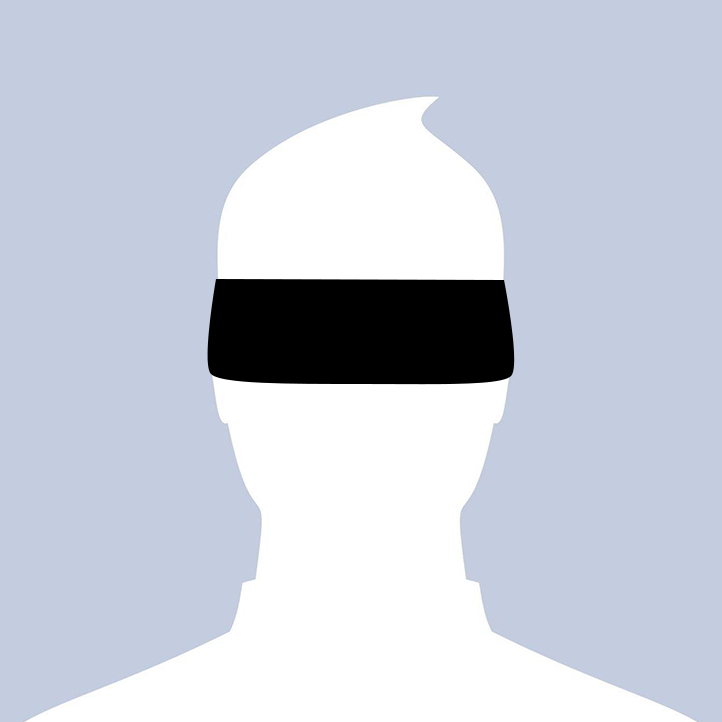 Facebook Placeholder Profile Photo with a Blindfold