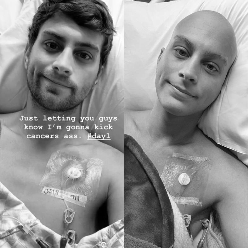 Austin Stone during his cancer treatment.